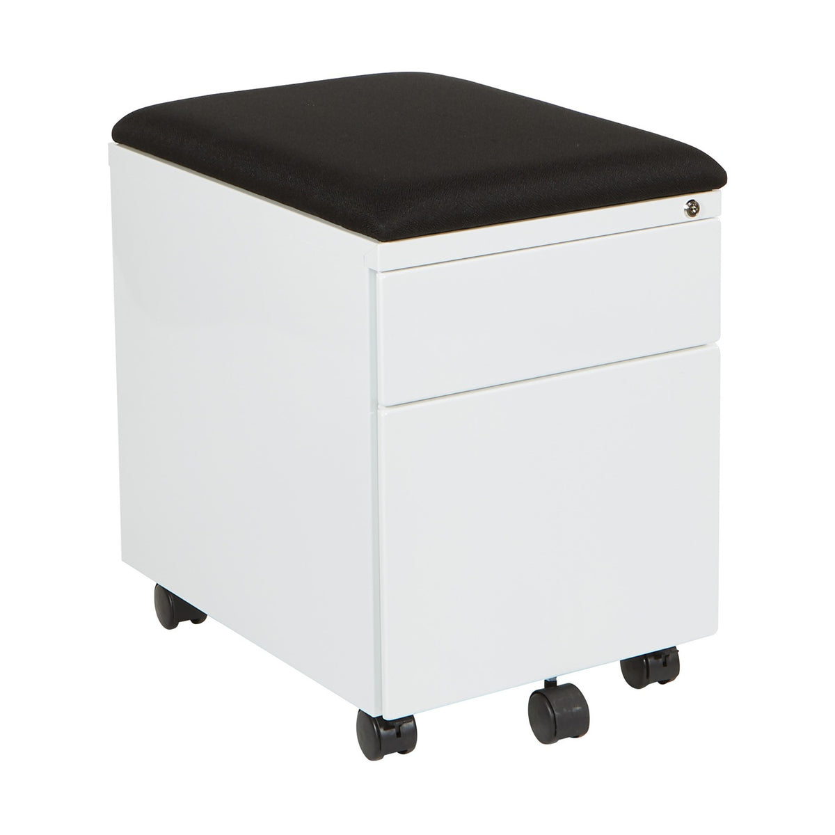 Mobile Box/File Pedestal with Padded Seat