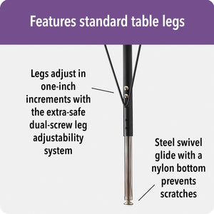 Jonti-Craft® Berries® Adjustable Height Activity Table, 48" Four Leaf