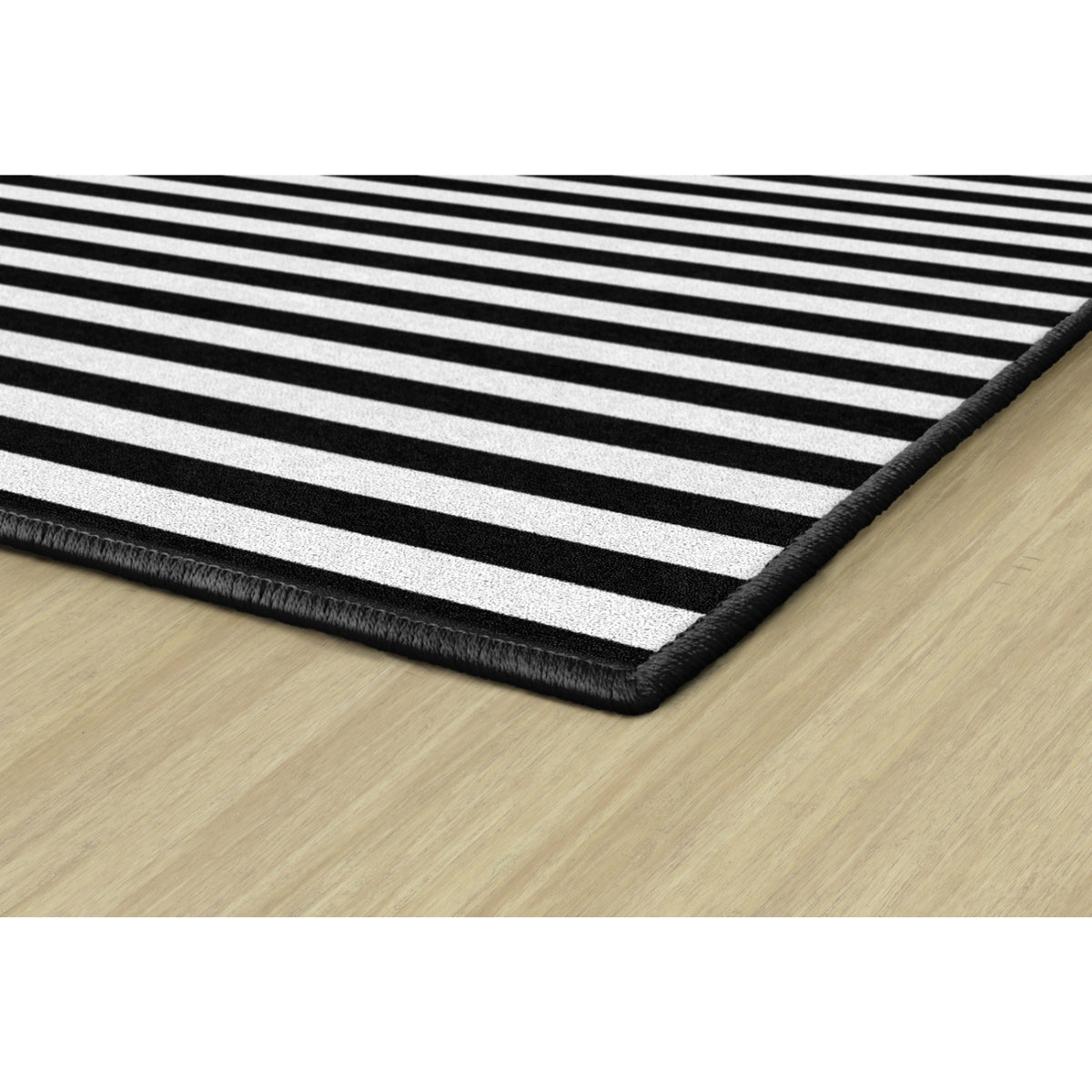 Schoolgirl Style Simply Stylish Black & White Stripe Rugs
