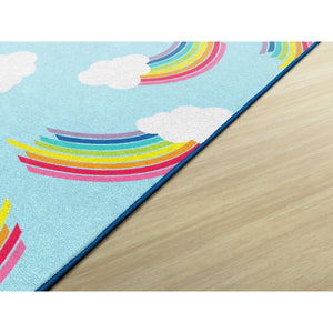 Schoolgirl Style Hello Sunshine Whimsical Rainbows Rugs