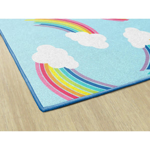 Schoolgirl Style Hello Sunshine Whimsical Rainbows Rugs