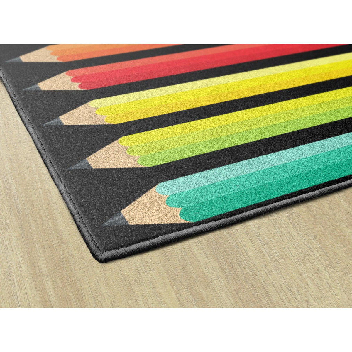 Schoolgirl Style Black, White & Stylish Brights Pencil Rugs