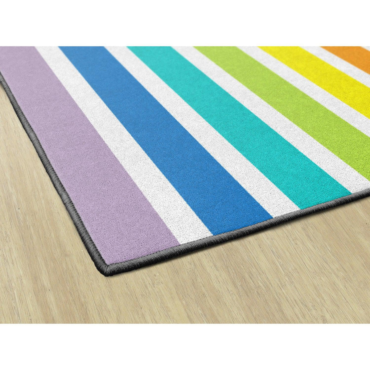 Schoolgirl Style Hello Sunshine Bright Striped Rainbow Rugs