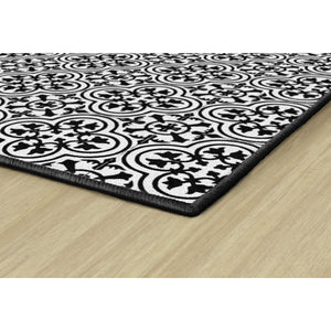 Schoolgirl Style Simply Stylish Black & White Tile Rugs