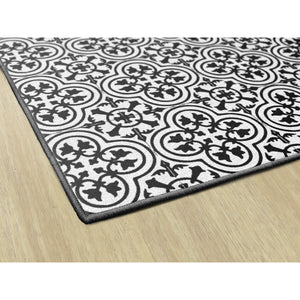 Schoolgirl Style Simply Stylish Black & White Tile Rugs