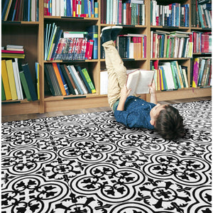 Schoolgirl Style Simply Stylish Black & White Tile Rugs