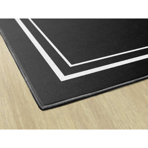 Schoolgirl Style Simply Stylish Black & White Border Rugs