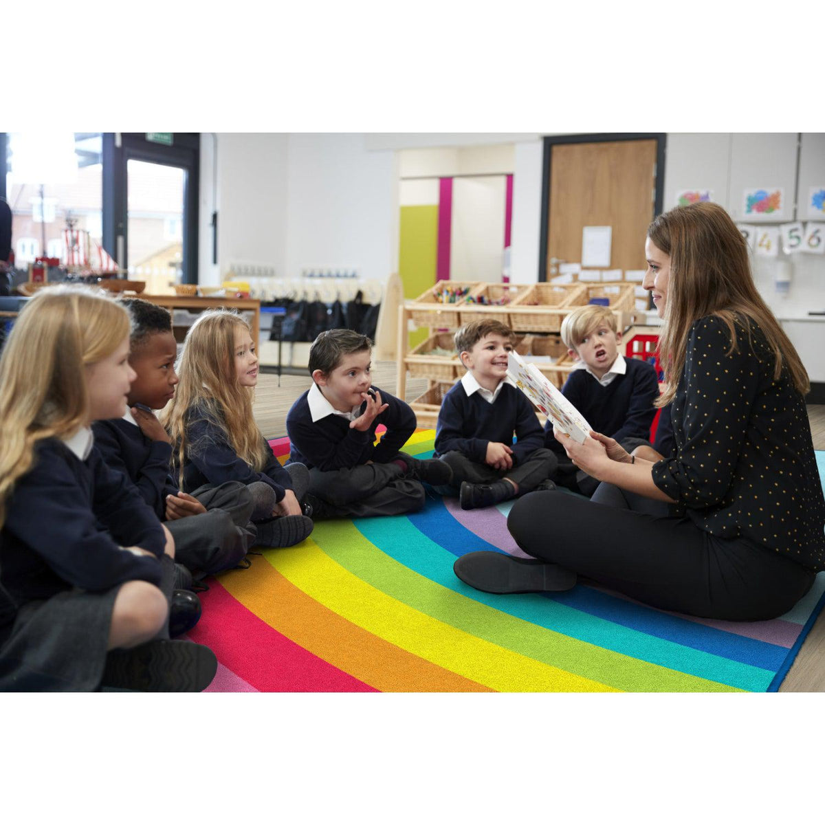 Schoolgirl Style Hello Sunshine Modern Rainbow Rugs