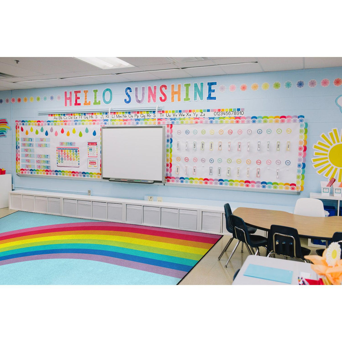 Schoolgirl Style Hello Sunshine Modern Rainbow Rugs