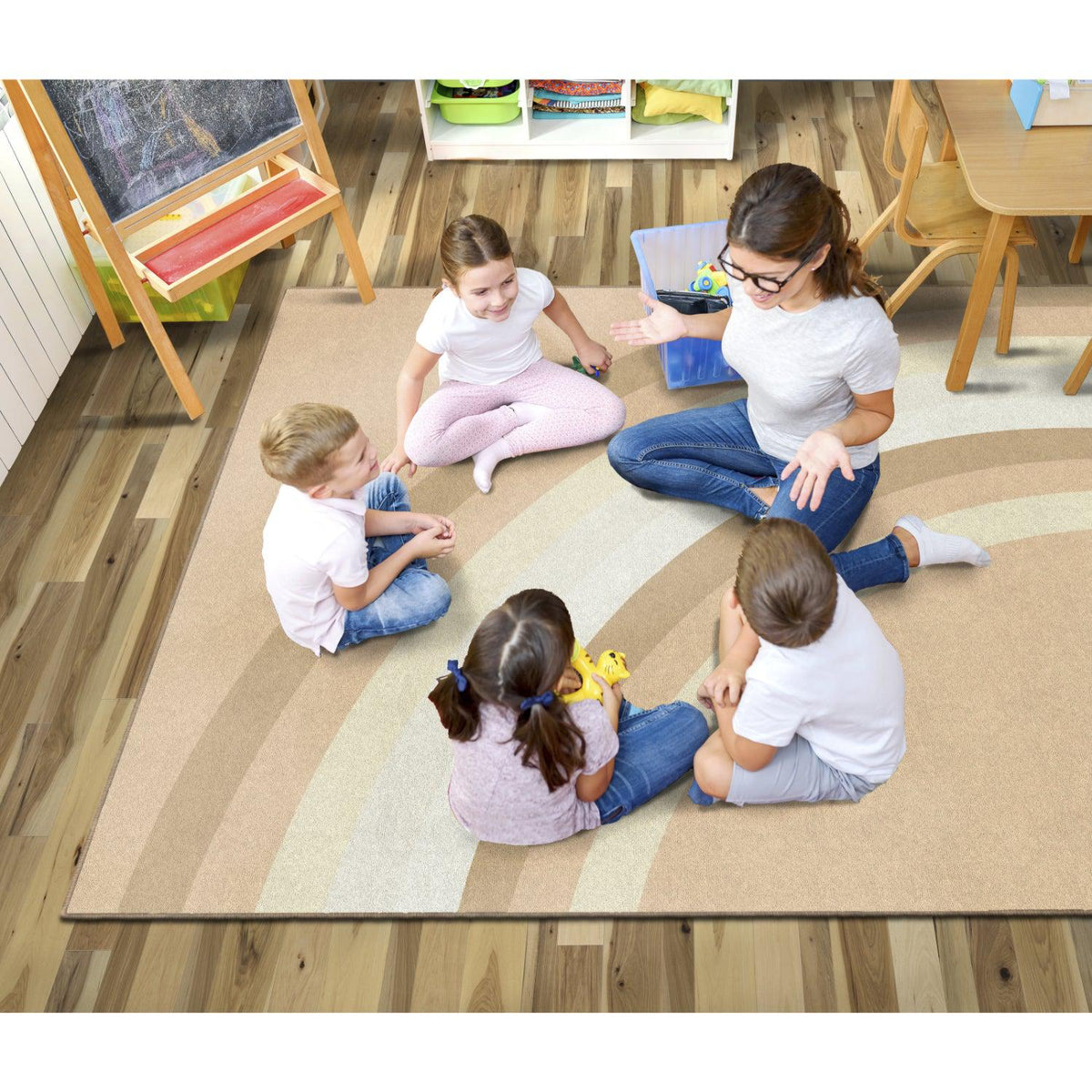 Schoolgirl Style Simply Stylish Boho Rainbow Neutral Rainbow Rugs