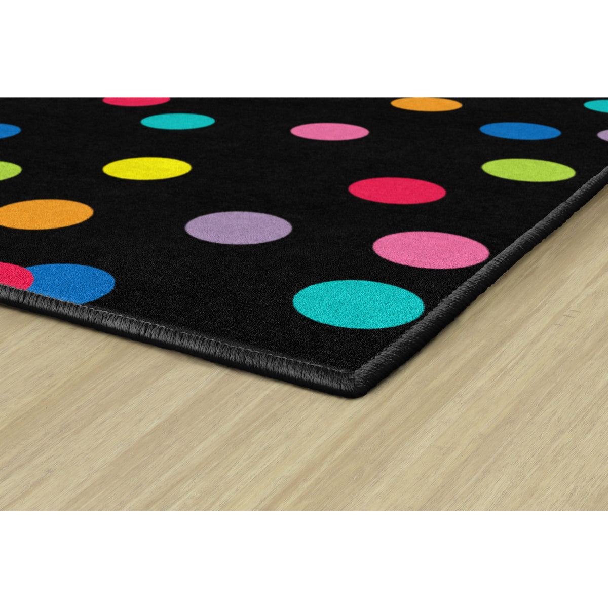 Schoolgirl Style Just Teach Rainbow Polka Dots Rugs
