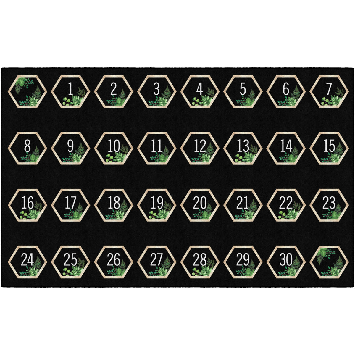 Schoolgirl Style Simply Boho 123 Criss Cross Applesauce Spots Rug, 7'6" x 12' Rectangle