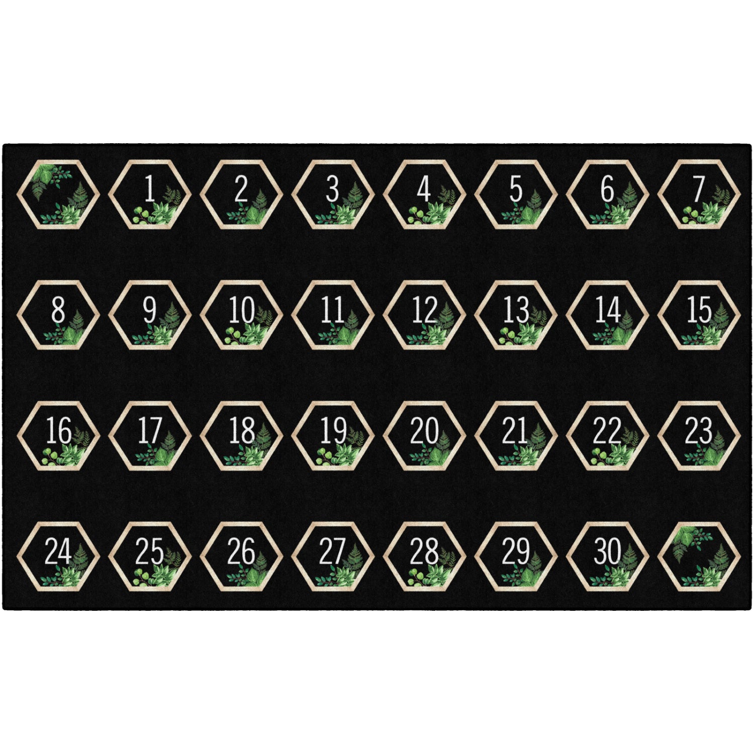 Schoolgirl Style Simply Boho 123 Criss Cross Applesauce Spots Rug, 7'6" x 12' Rectangle