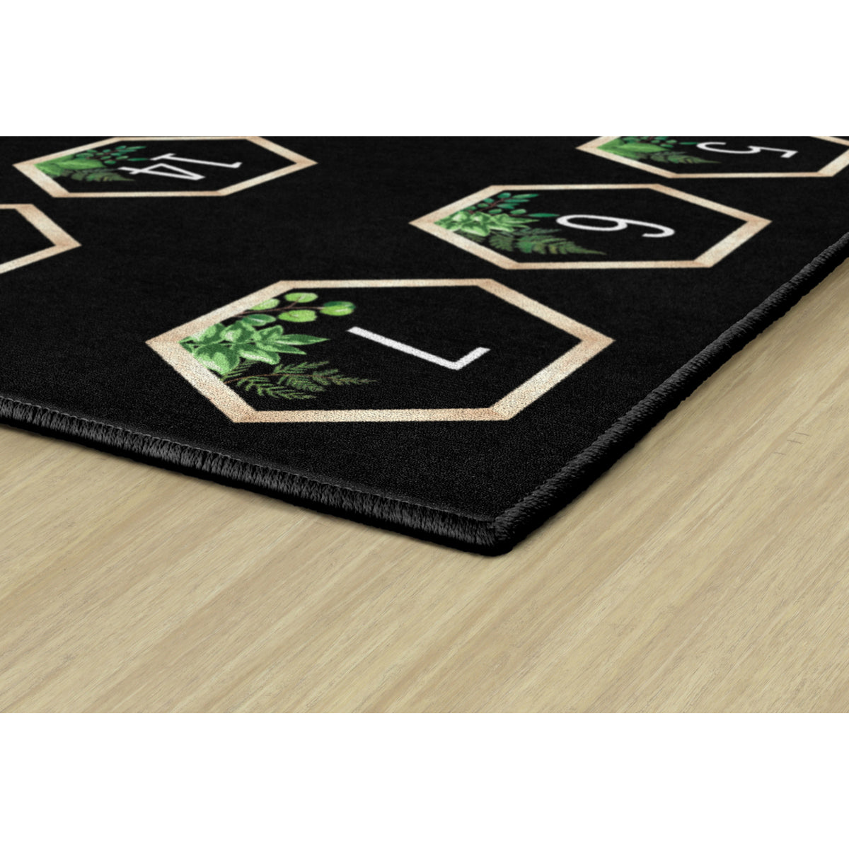 Schoolgirl Style Simply Boho 123 Criss Cross Applesauce Spots Rug, 7'6" x 12' Rectangle