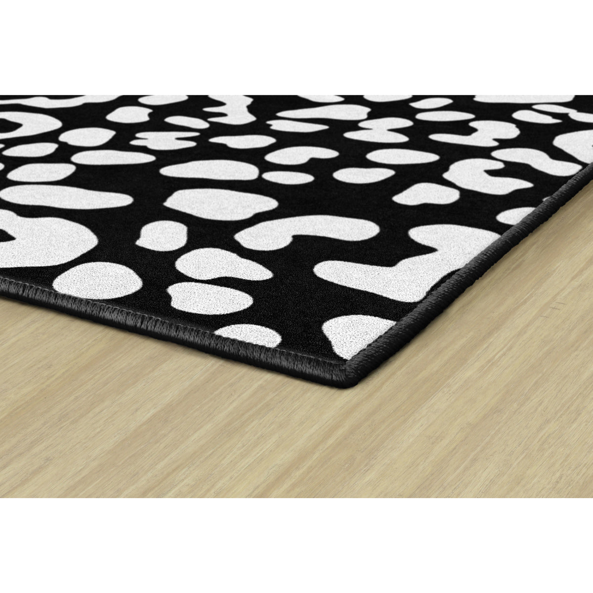 Schoolgirl Style Simply Safari White On Black Leopard Rugs