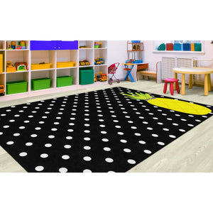 Schoolgirl Style Simply Stylish Tropical Pineapple Small Polka Dots Rugs