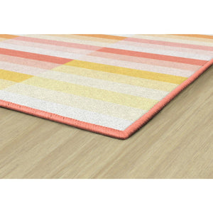 Schoolgirl Style Simply Safari Sunset Contemporary Stripes Rugs