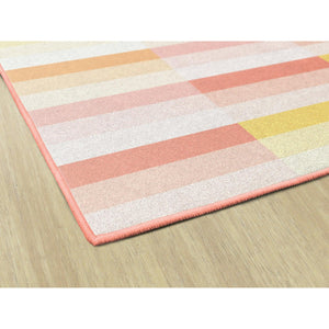 Schoolgirl Style Simply Safari Sunset Contemporary Stripes Rugs