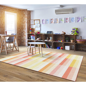 Schoolgirl Style Simply Safari Sunset Contemporary Stripes Rugs