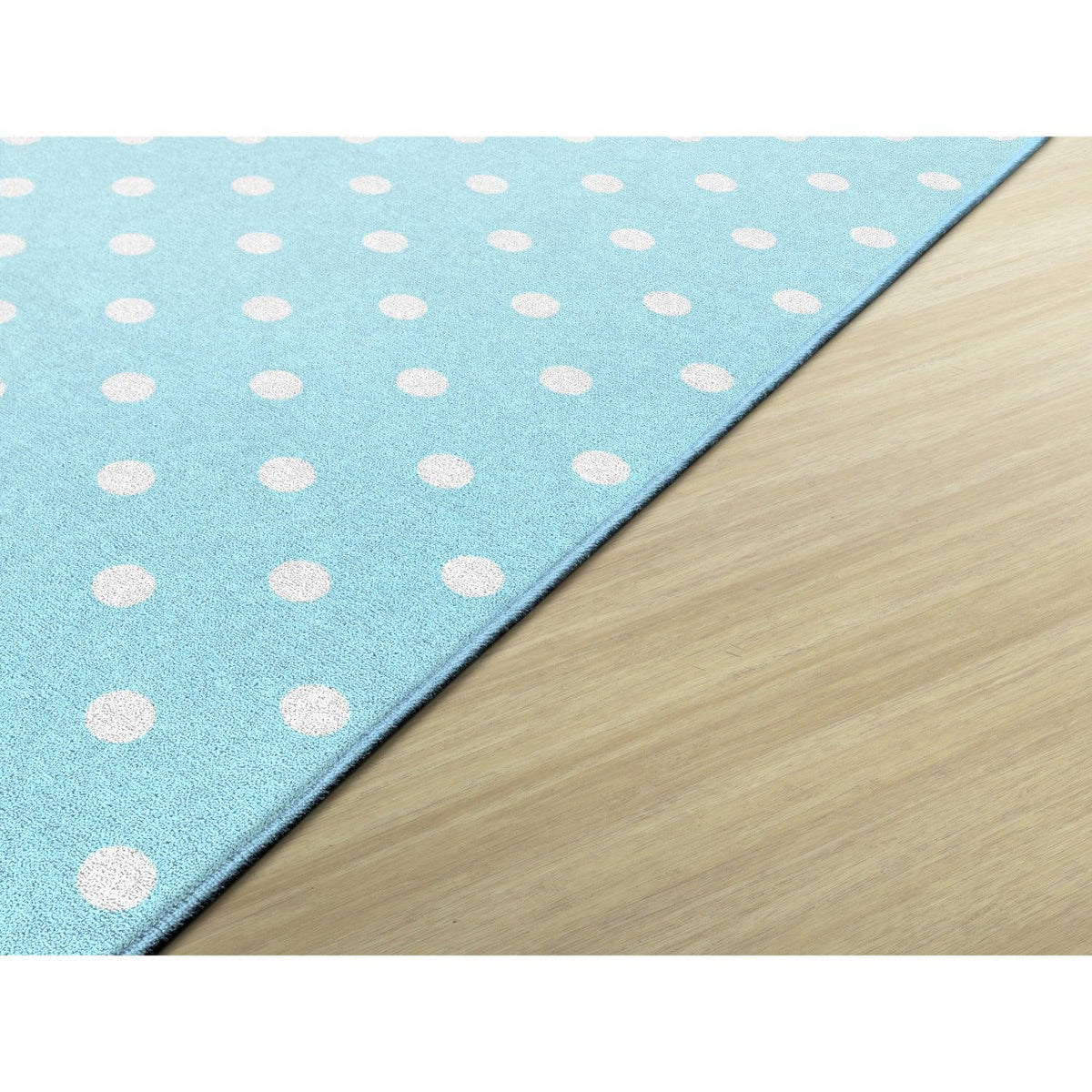 Schoolgirl Style Hello Sunshine Small Polka Dots On Blue Rugs
