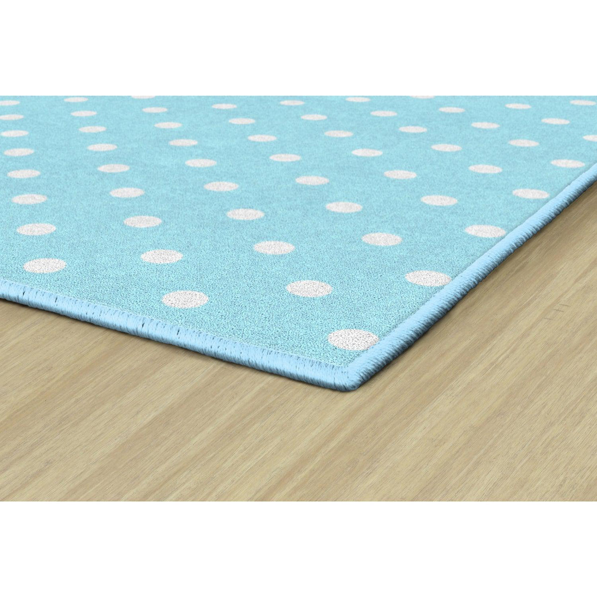 Schoolgirl Style Hello Sunshine Small Polka Dots On Blue Rugs