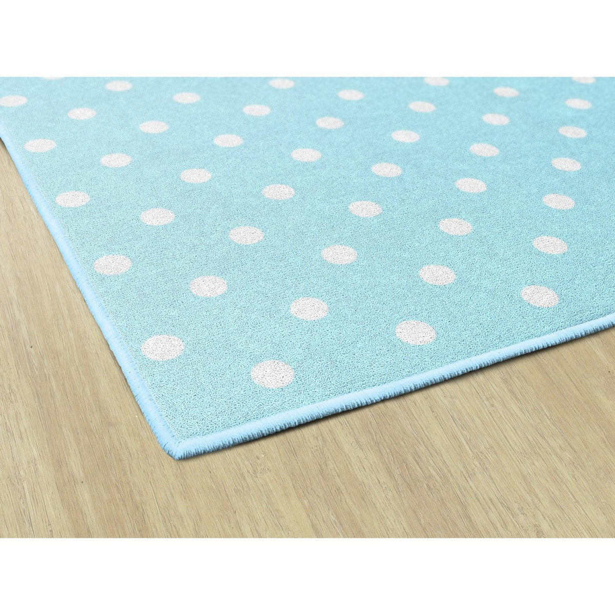 Schoolgirl Style Hello Sunshine Small Polka Dots On Blue Rugs