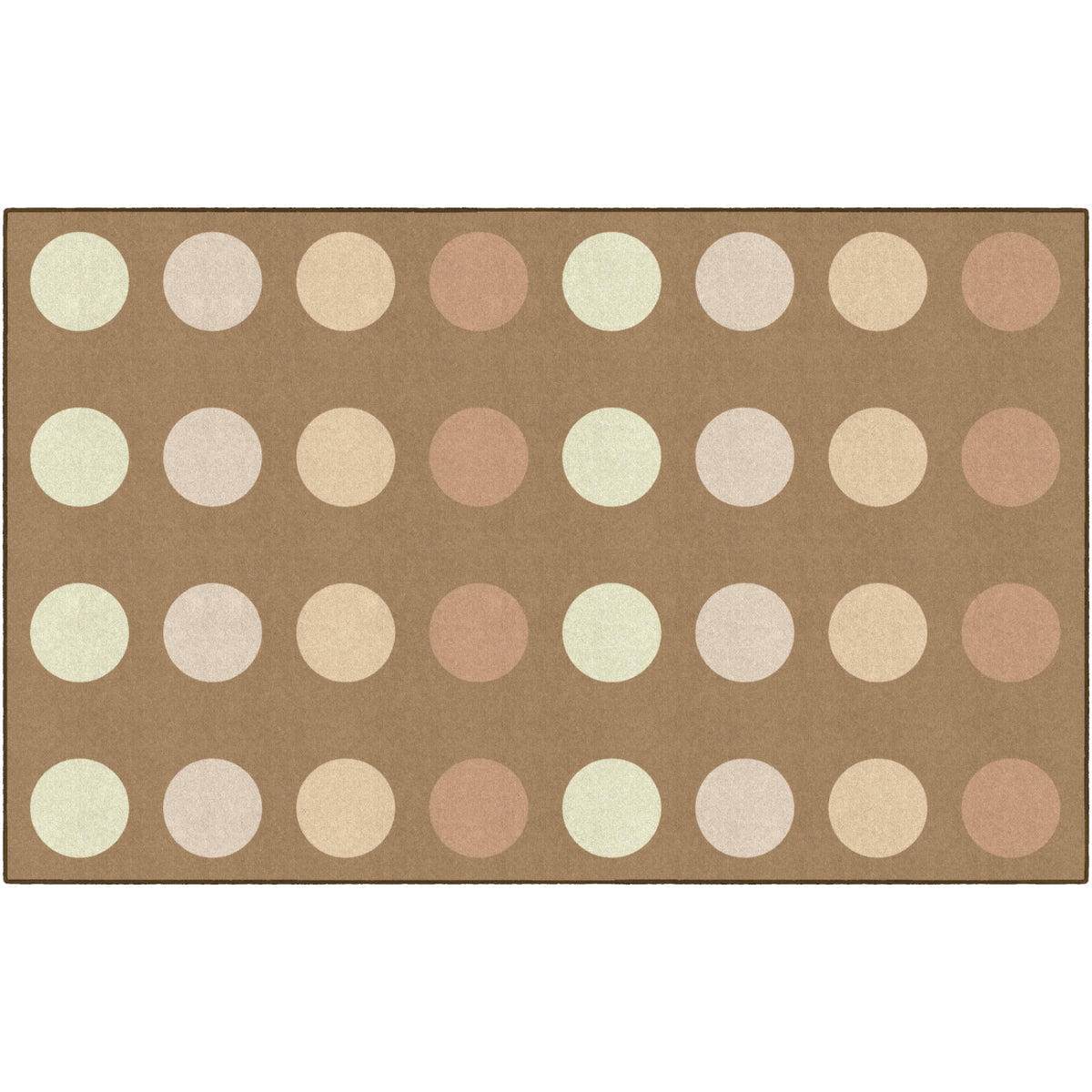 Schoolgirl Style Neutral Dark Criss Cross Rug, 7'6" x 12' Rectangle