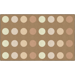 Schoolgirl Style Neutral Dark Criss Cross Rug, 7'6" x 12' Rectangle