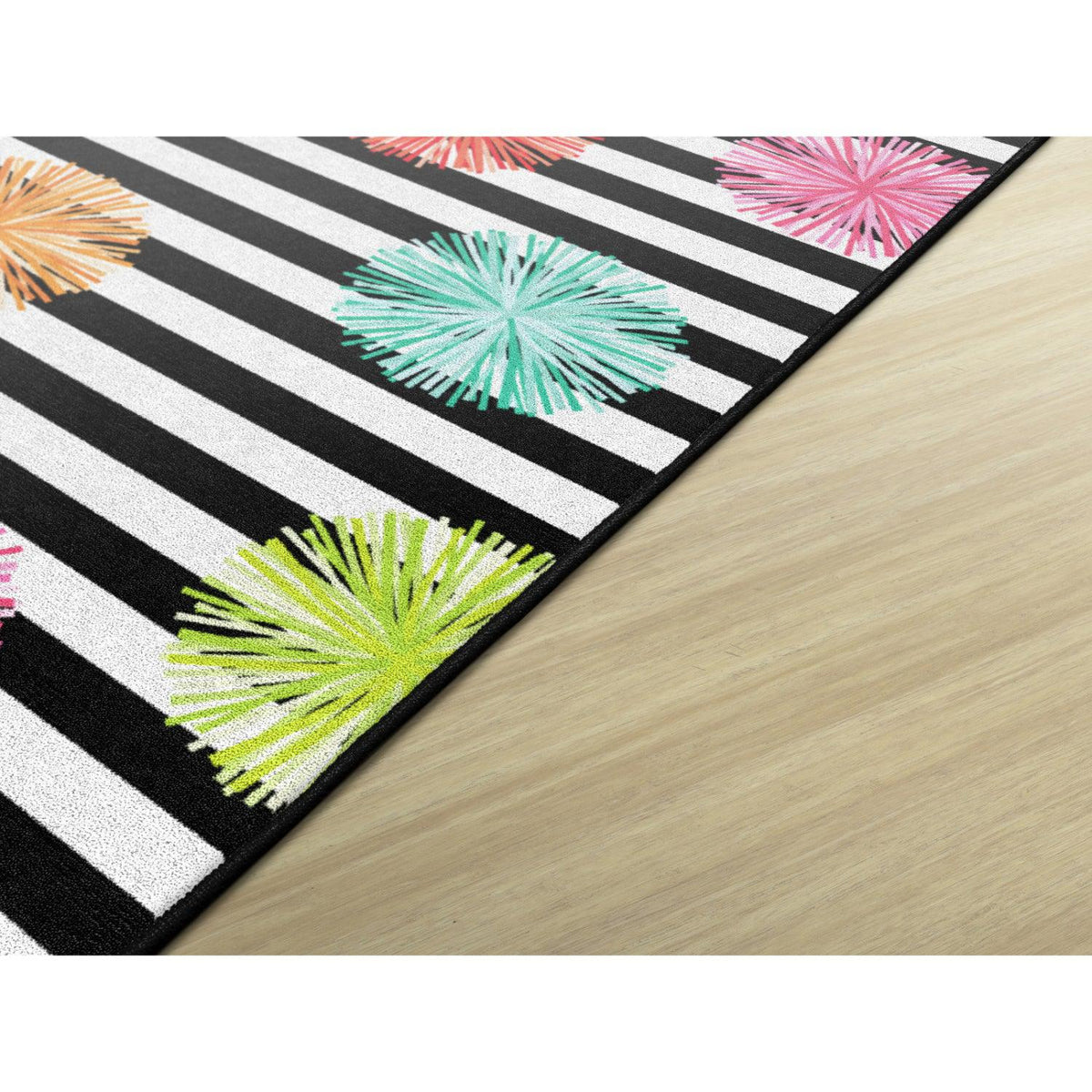 Schoolgirl Style Multi Poms Rugs