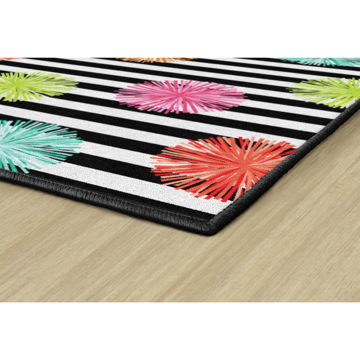 Schoolgirl Style Multi Poms Rugs
