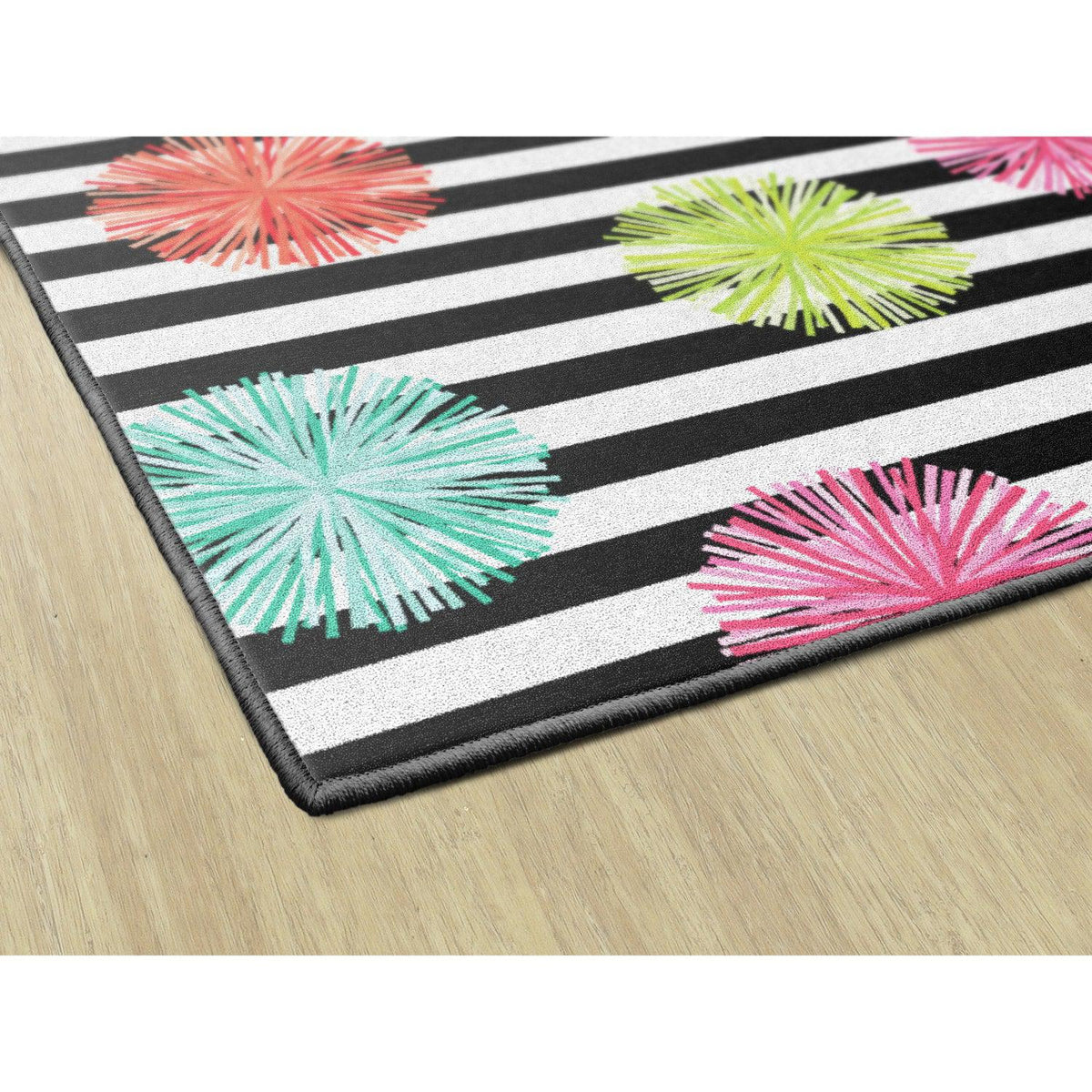 Schoolgirl Style Multi Poms Rugs