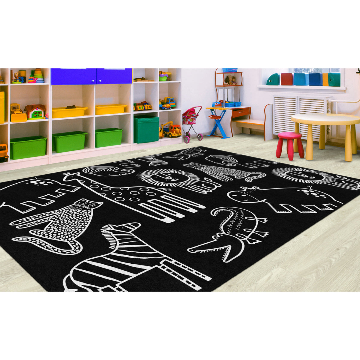 Schoolgirl Style Simply Safari Black And White Rugs