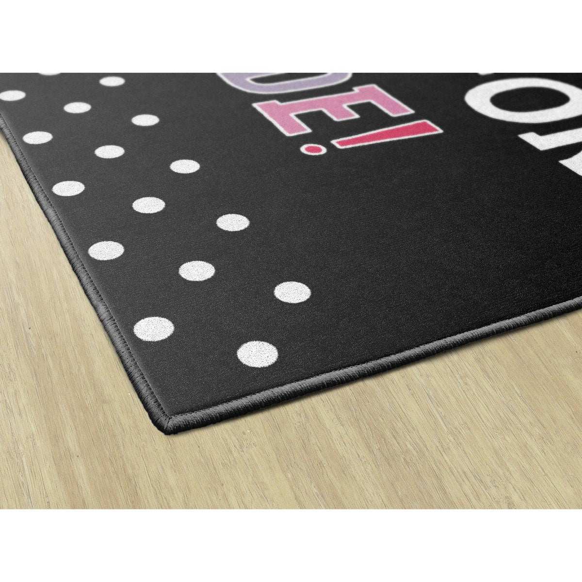 Schoolgirl Style Hooray For 1st Grade On Black Rugs