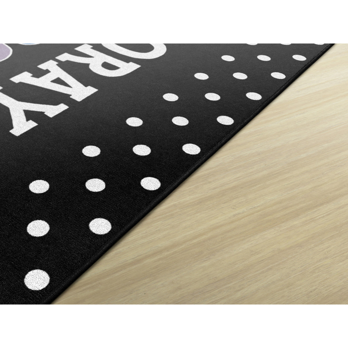 Schoolgirl Style Hooray For Kindergarten On Black Rugs