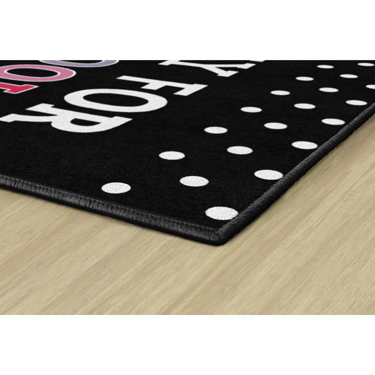 Schoolgirl Style Hooray For Preschool On Black Rugs