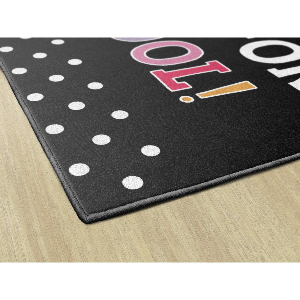 Schoolgirl Style Hooray For Preschool On Black Rugs