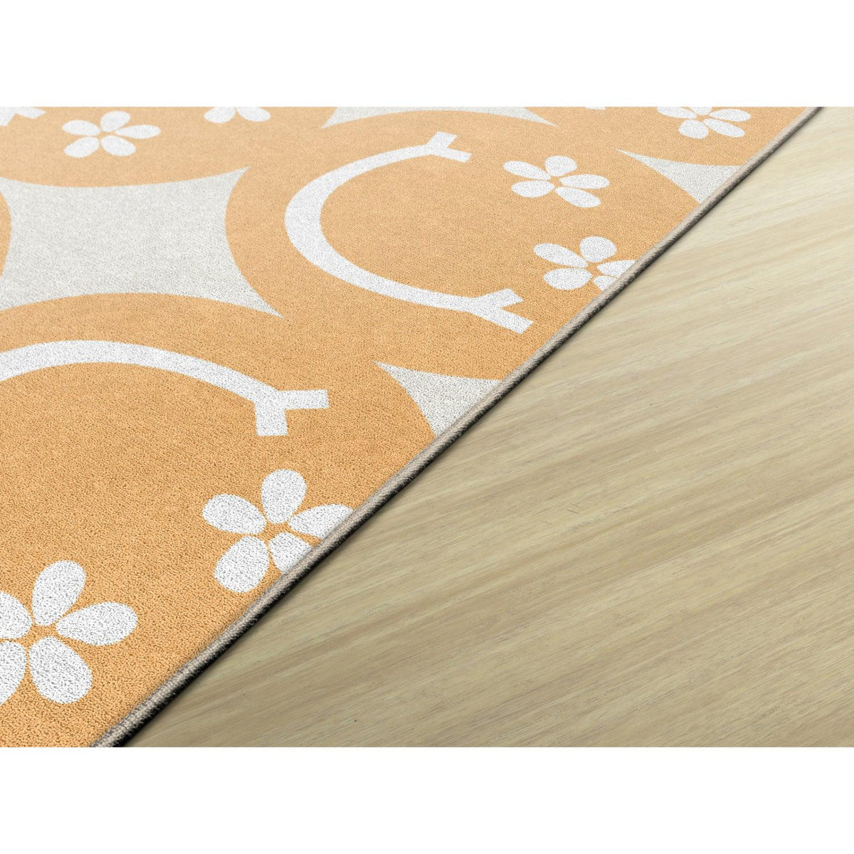 Schoolgirl Style Good Vibes Large Happy Faces Rug, 7'6" x 12' Rectangle