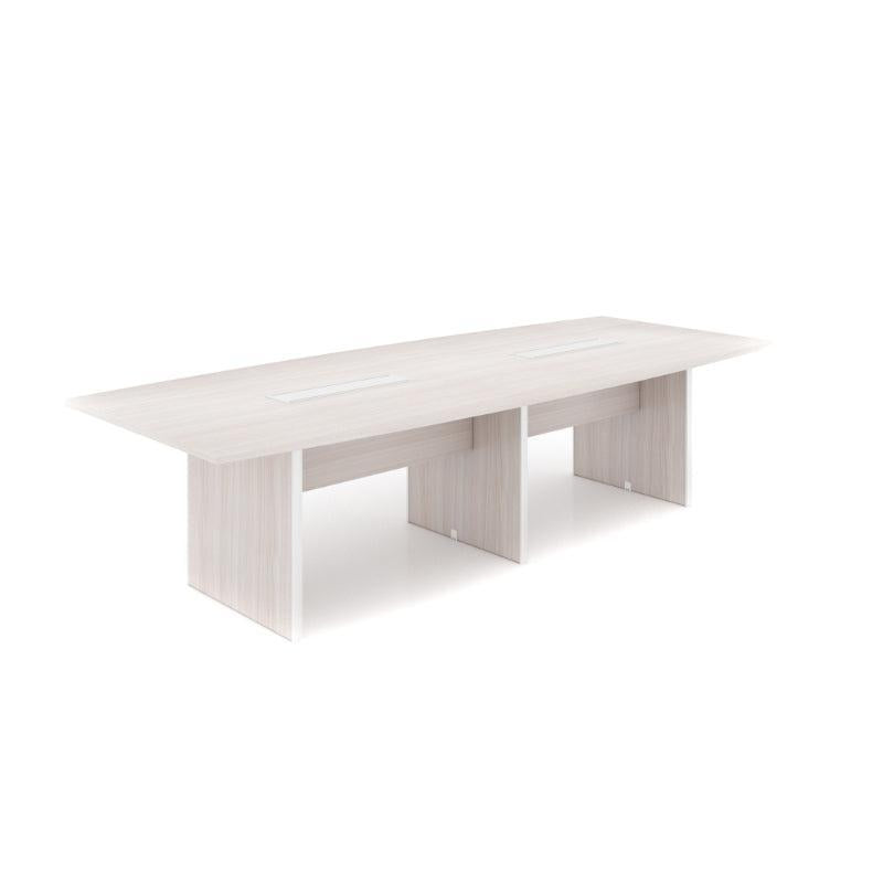 Potenza Executive Deluxe 10' Boat-Shape Conference Table, Laminate Top, FREE SHIPPING