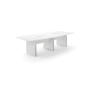 Potenza Executive Deluxe 10' Boat-Shape Conference Table, Laminate Top, FREE SHIPPING