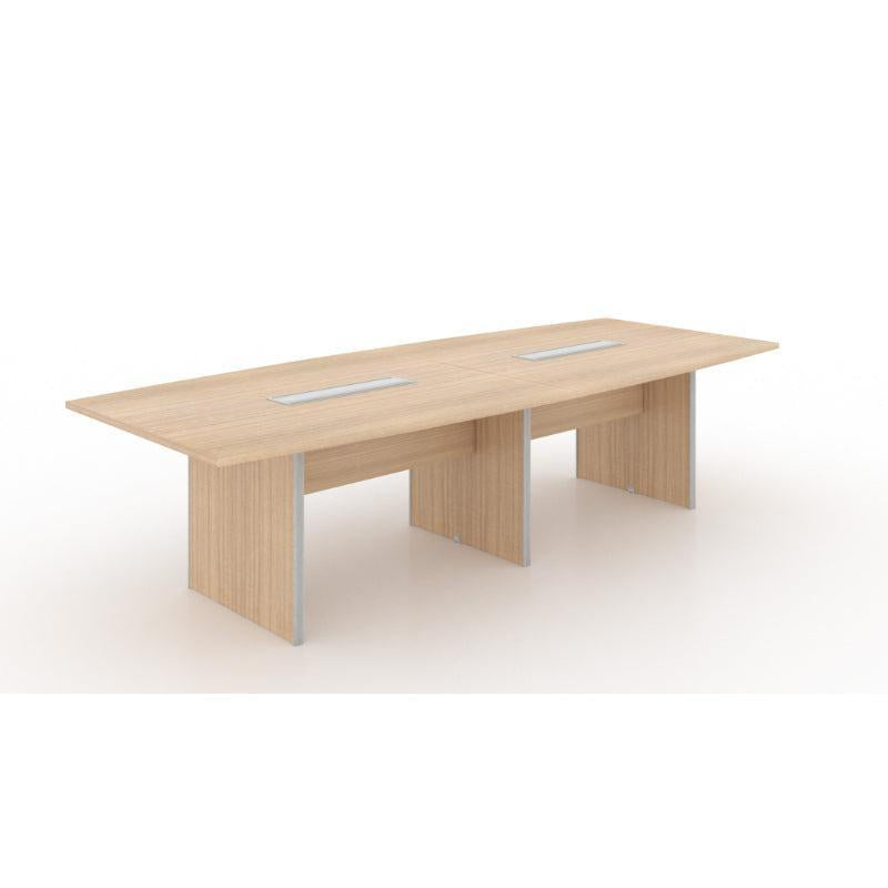 Potenza Executive Deluxe 10' Boat-Shape Conference Table, Laminate Top, FREE SHIPPING