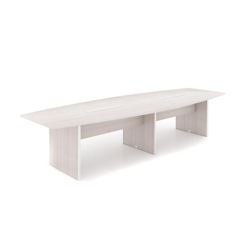 Potenza Executive Deluxe 12' Boat-Shape Conference Table, Laminate Top, FREE SHIPPING