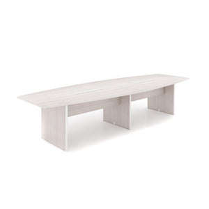Potenza Executive Deluxe 12' Boat-Shape Conference Table, Laminate Top, FREE SHIPPING