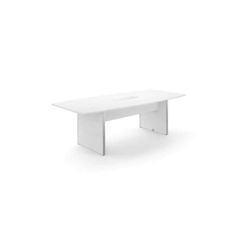 Potenza Executive Deluxe 8' Boat-Shape Conference Table, Laminate Top, FREE SHIPPING