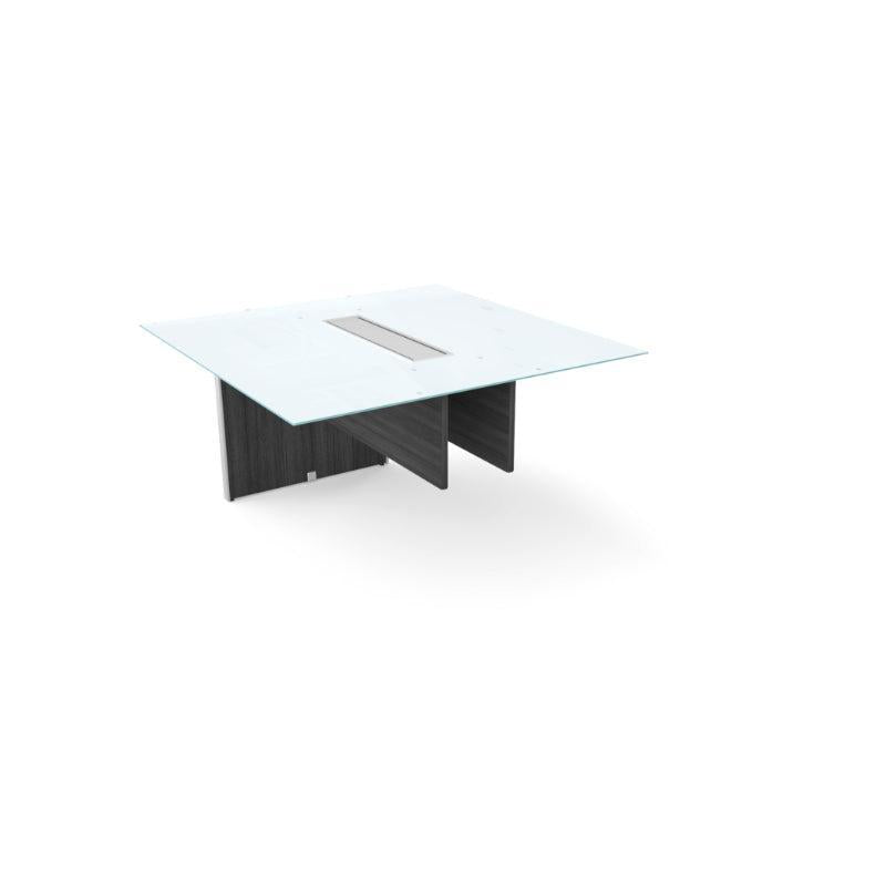 4' Glass Top Extension for 10' and 12' Potenza Executive Deluxe Glass Top Conference Tables, FREE SHIPPING
