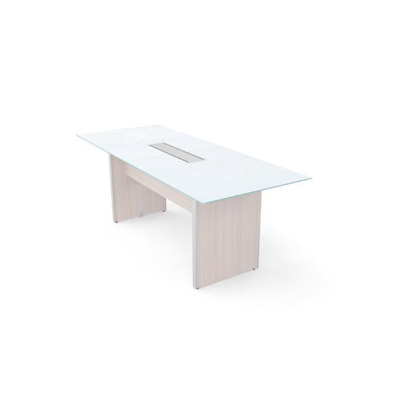 Potenza Executive 6' Rectangular Glass Top Conference Table,  FREE SHIPPING