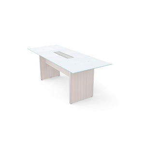 Potenza Executive 6' Rectangular Glass Top Conference Table,  FREE SHIPPING