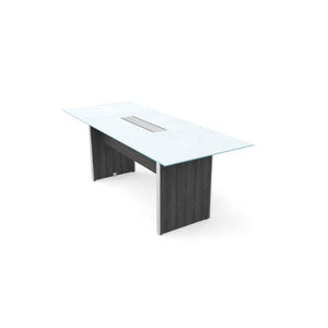 Potenza Executive 6' Rectangular Glass Top Conference Table,  FREE SHIPPING