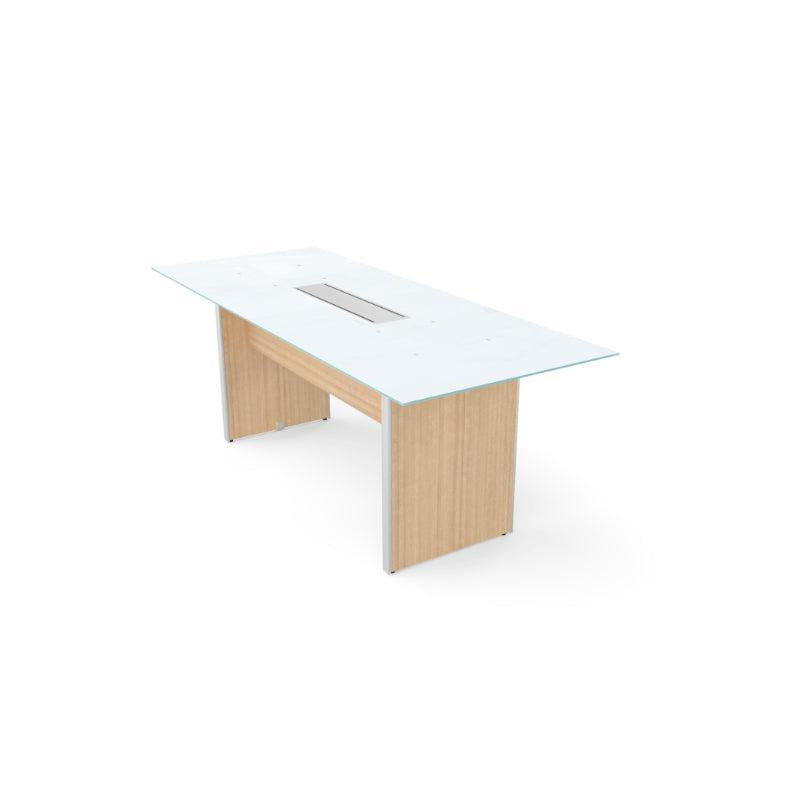 Potenza Executive 6' Rectangular Glass Top Conference Table,  FREE SHIPPING