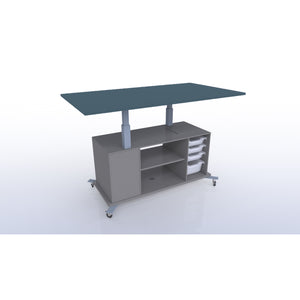 CEF Limber Height Adjustable Tilting Table with Tough Top