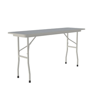 Correll Commercial Laminate Folding Table, Rectangle, 18" x 72", Fixed 29" Height